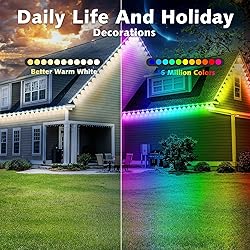 Permanent Outdoor RGB Lights,Waterproof Smart LED
