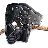 SARA NAUTICAL Steampunk Metal Cyborg Venetian Mask, Masquerade Mask For Halloween Costume Party/Phantom Of The Opera/Mardi Gras Ball, Halloween Accessories Cosplay Roman Gladiator Helmet Face Mask