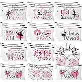 HSDSH 30pcs Dance Makeup Bag Dance Cosmetic Bags Dancer Gifts Survival Kit Pouch Travel Toiletry Bag Valentine's Day Gifts for Girls Women Dance Teacher Competition