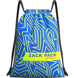 ZACKPACK DB98 Drawstring Backpack, Waterproof Drawstring Gym Bag, Lightweight Sport Backpack with Adjustable Shoulder Straps