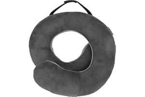 Travelon 13173 510 Deluxe Wrap-n-Rest Pillow, Dark Gray/Light Gray, One Size