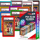 10 Pack Slab Guards Fits PSA Slabs - PSA Slab Guard Hard TPU PSA Slab Protector for Graded Cards &ndash; PSA Slab Bumper Guard for Graded slabs &ndash; Slab Protector for PSA Cards