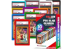 VALUN PSA Slab Bumper 10 PACK (MULTI-COLOR) – Hard TPU PSA Slab Protector Guard for Graded Cards – PSA Slab Bumper Guard for PSA Slabs – Card Slab Protector for PSA Card Protection
