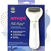 Amop&eacute; Pedi Perfect Electric Callus Remover Foot File w/ Diamond Crystals, Pedicure Tool for Feet, Removes Hard &amp; Dead Skin, Feet Scrubber &amp; Buffer, Splashproof, w/ Extra Coarse Roller Head, 1 Count