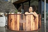 Lay-Z-Spa Helsinki Hot Tub 180 AirJet Wood Effect Inflatable Spa 5-7 Person view 2