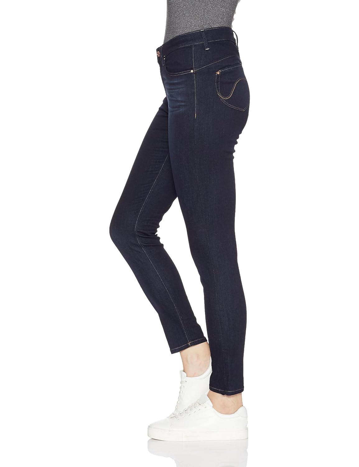 lee women's skinny fit jeans (l28214248147031027_laser burn rinse_31)