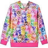 QPANCY Girls Oversized Sweatshirts Long Sleeve Casual Pullover Tops Crewneck Loose Sweatshirts for Kids