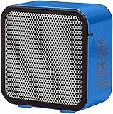 AmazonBasics 500-Watt Ceramic Small Space Personal Mini Heater - Blue