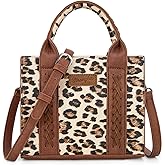 Wrangler Mini Tote Bag for Women Cow Print Western Crossbody Purse