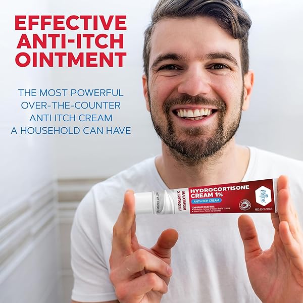 MED PRIDE HYDROCORTISONE 1 OZ TUBE CREAM, 1% FOR HEMORRHOIDS, HEMORRHOID HYDROCORTISONE CREAM, ANTI-ITCH OINTMENT FOR ITCHING, SWELLING, RASH, DERMATITIS, BUG BITES