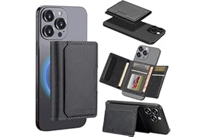 HAII for Card Wallet Bag Compatible with Invisible Ultra-Thin Lightweight Kickstand Mobile Wallet Man Woman, 8 Card Slots. (B