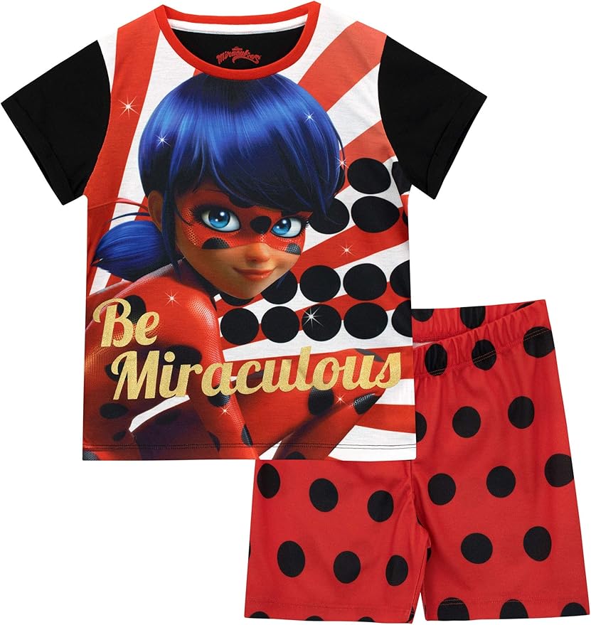 Miraculous Girls' Ladybug Pajamas Red Size 7 Amazon.ca Clothing