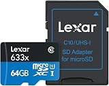 Lexar 64GB High-Performance Micro SDXC Card UHS-I 100MB/s with Adapter view 2