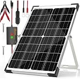 SOLPERK 15W Solar Battery Charger 12V Waterproof Solar Panel Charger + Upgrade 8A Charge Controller+ Adjustable Mount Bracket