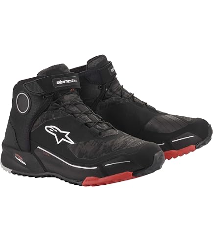 Amazon.com: Alpinestars CR-X Drystar Black Camo Red Riding Shoe