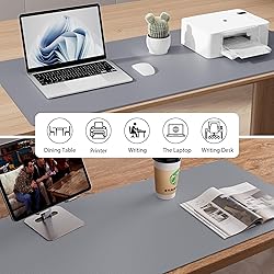 Aothia Leather Desk Pad Protector, Mouse