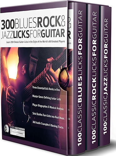 Download 300 Blues, Rock and Jazz Licks for Guitar: Learn 300 Classic Guitar Licks In The Style Of The World’s 60 Greatest Players (Guitar Licks in the Style of... Book 4) (English Edition) PDF