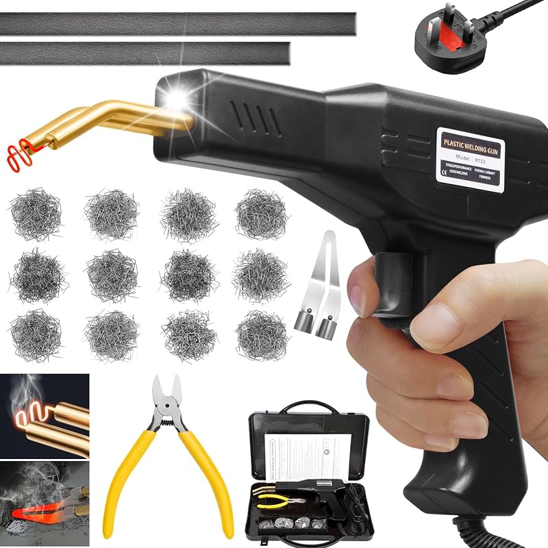 HYHJMISTY 150W Plastic Welder 2 in 1 Kit with 800 Staples