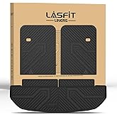 LASFIT Cargo Mat & Backrest Mats for Kia Sorento 7 Seats 2020 2019 2018 2017 2016 (Not Fit 5 Seats), All Weather TPE Custom Fit Car Trunk Mats Cargo Liners Accessoires for Sorento 2016-2020, Black