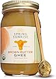 Spring Sunrise Brown Butter Ghee - Grass Fed Butter - Ghee Butter Organic Grass Fed - Ghee Clarified Butter - Ghee Butter - Ghee Organic - Grass Fed Ghee - Organic Ghee From Grass-fed Cows