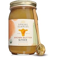 Spring Sunrise Brown Butter Ghee - Grass Fed Butter - Ghee Butter Organic Grass Fed - Ghee Clarified Butter - Ghee…