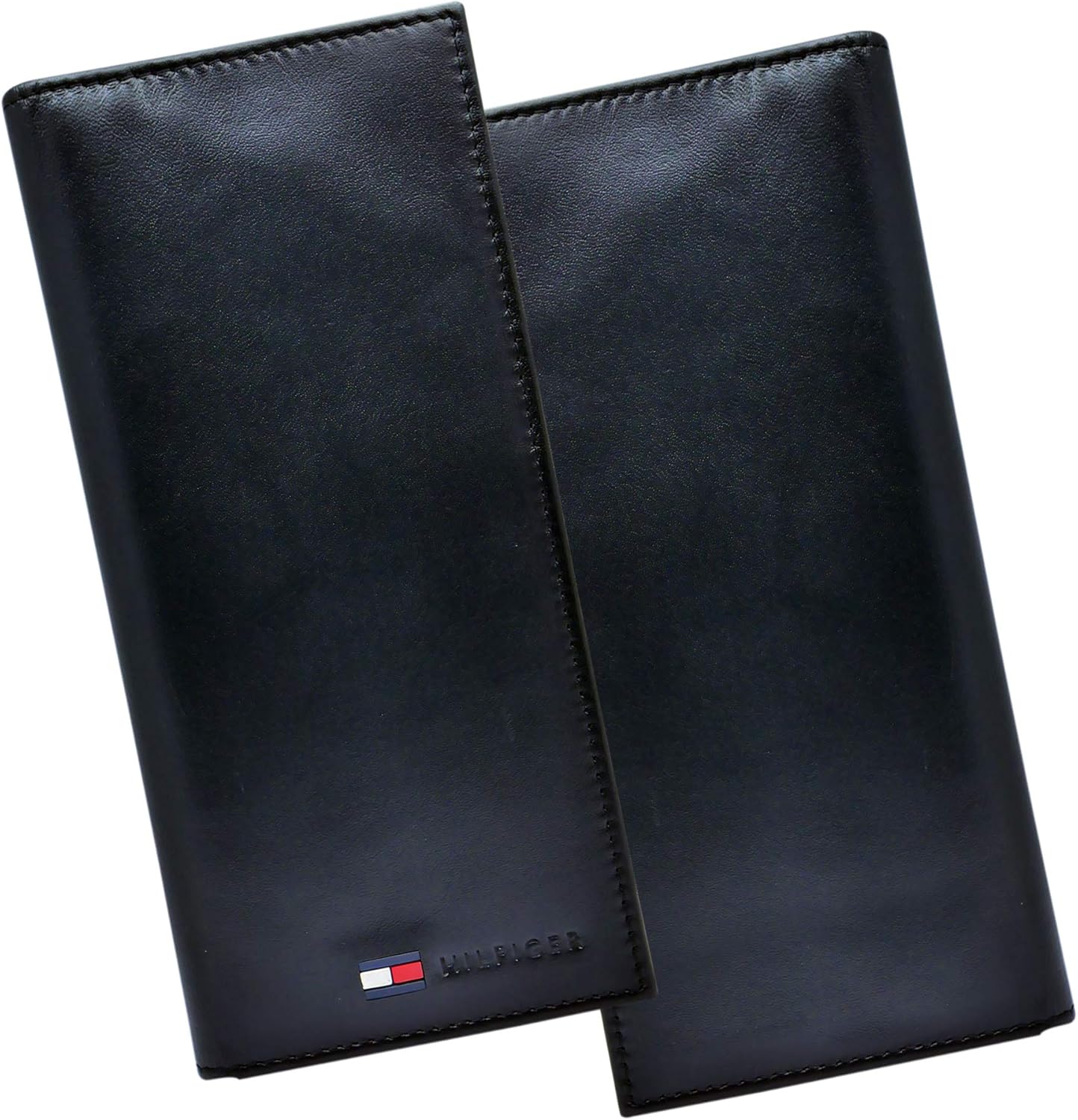 Tommy Hilfiger Mens Leather Cambridge Chequebook Secretary Wallet, Black, One Size, Black Classic - Image 5