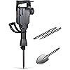 TR Industrial TR89100 Electric Demolition Jackhammer with Point, Flat and Spade Scoop Shovel Chisels Bits, 4-Piece Set