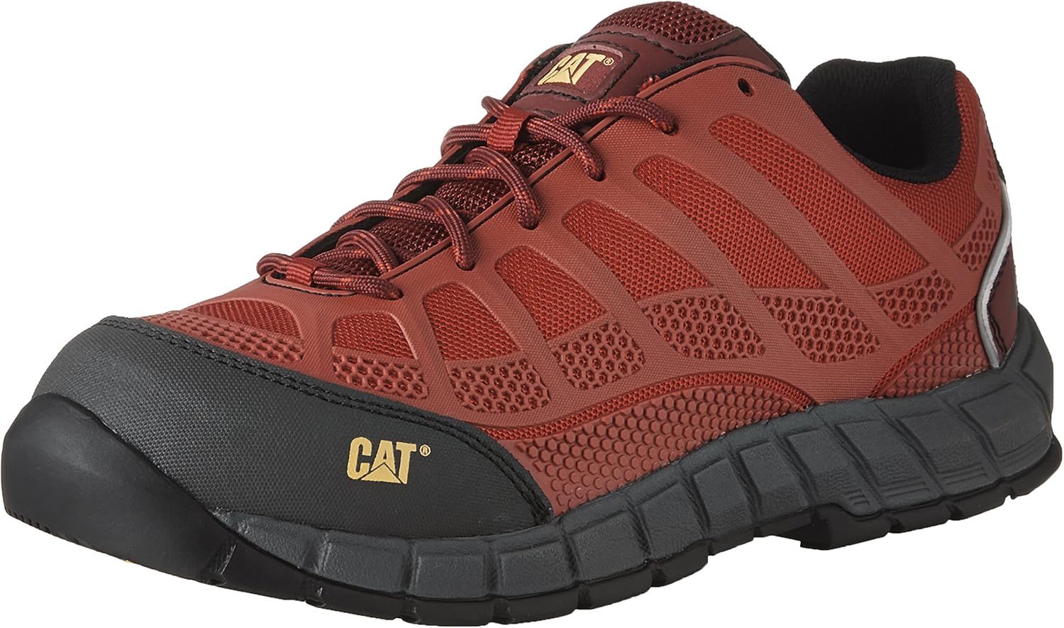 caterpillar shoes red