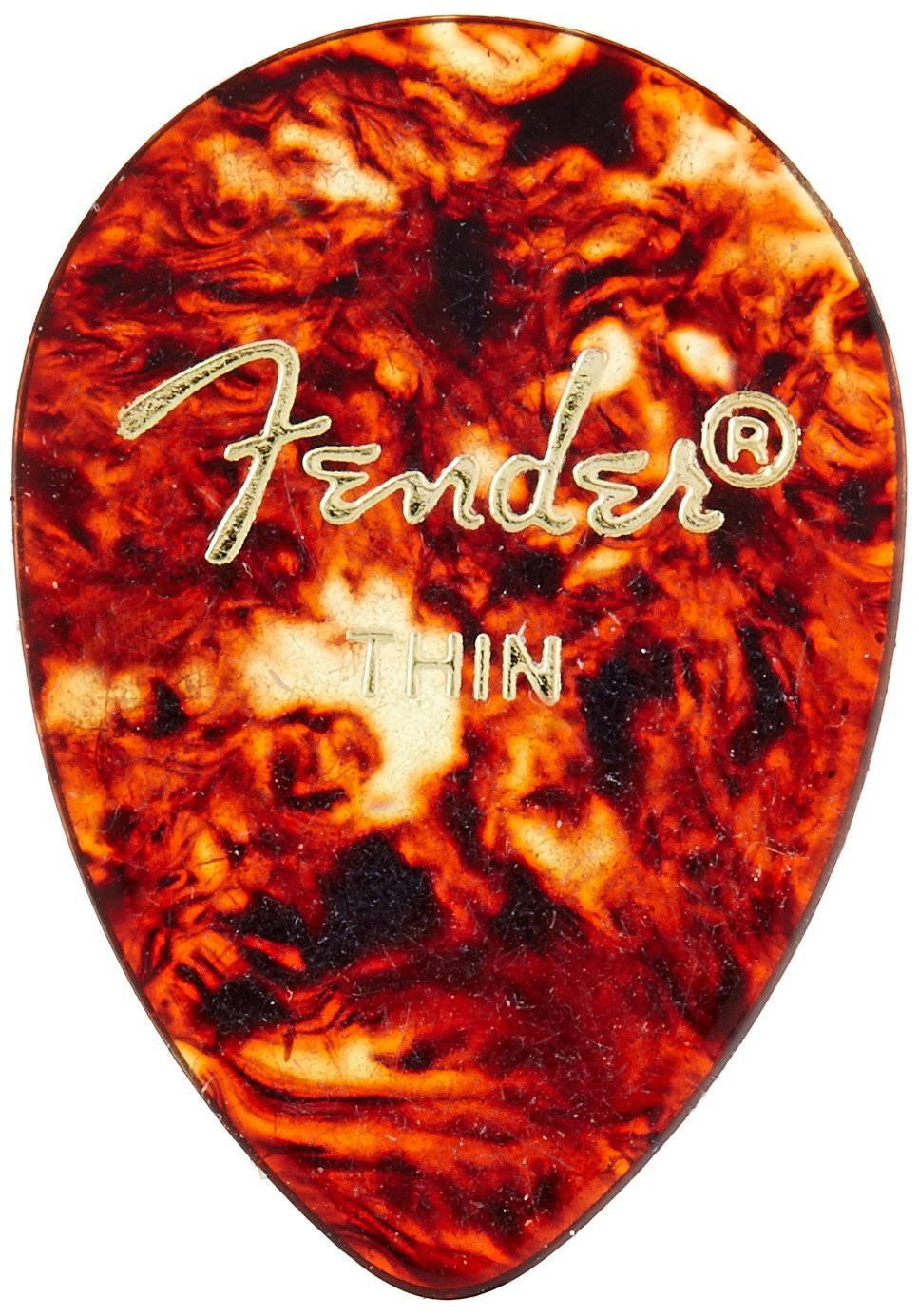 Fender Classic Celluloid Guitar Picks 358 Shape, Guitar Accessories, Tortoise Shell, Thin, 12-Pack — image 1