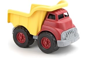 Green Toys Dump Truck in Yellow and Red - BPA Free, Phthalates Free Toys for Gross/Fine Motor Skill Development. Pretend Play , Red/Yellow