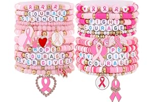 Taouzi 24 Pcs Surfer Heishi Bracelets for Women Handmade Stackable Stretch Friendship Bracelets Halloween Christmas Holiday Jewelry Gifts for Women