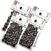 Pack of 4 Kalamon Olives in Vacuum Pack, Kalamata Olives with Greek Oregano and Red Wine Vinegar, Freshly Sealed Olives Kalam