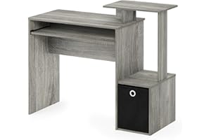 Furinno Econ Multipurpose Home Office Computer Writing Desk, French Oak Grey