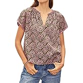 Velvet by Graham & Spencer Womens Ida Short Sleeve Blouse