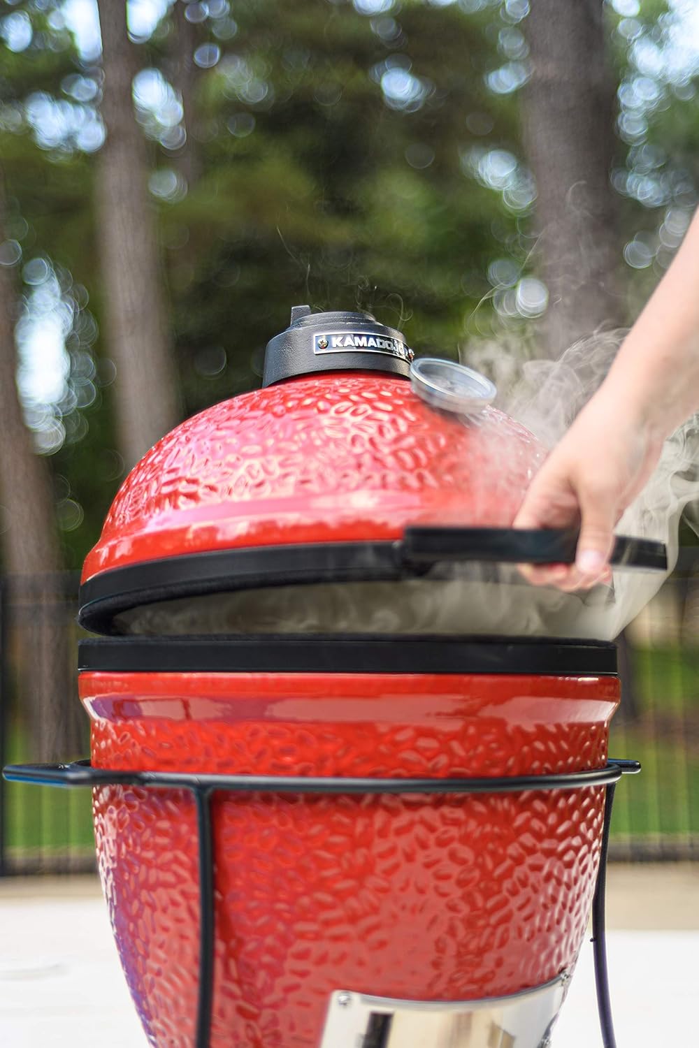 Kamado Joe KJ13RH Joe Jr Charcoal Grill, Blaze Red, 52.7 x 40.6 x 68.6 cm 30.8 kg - Image 4