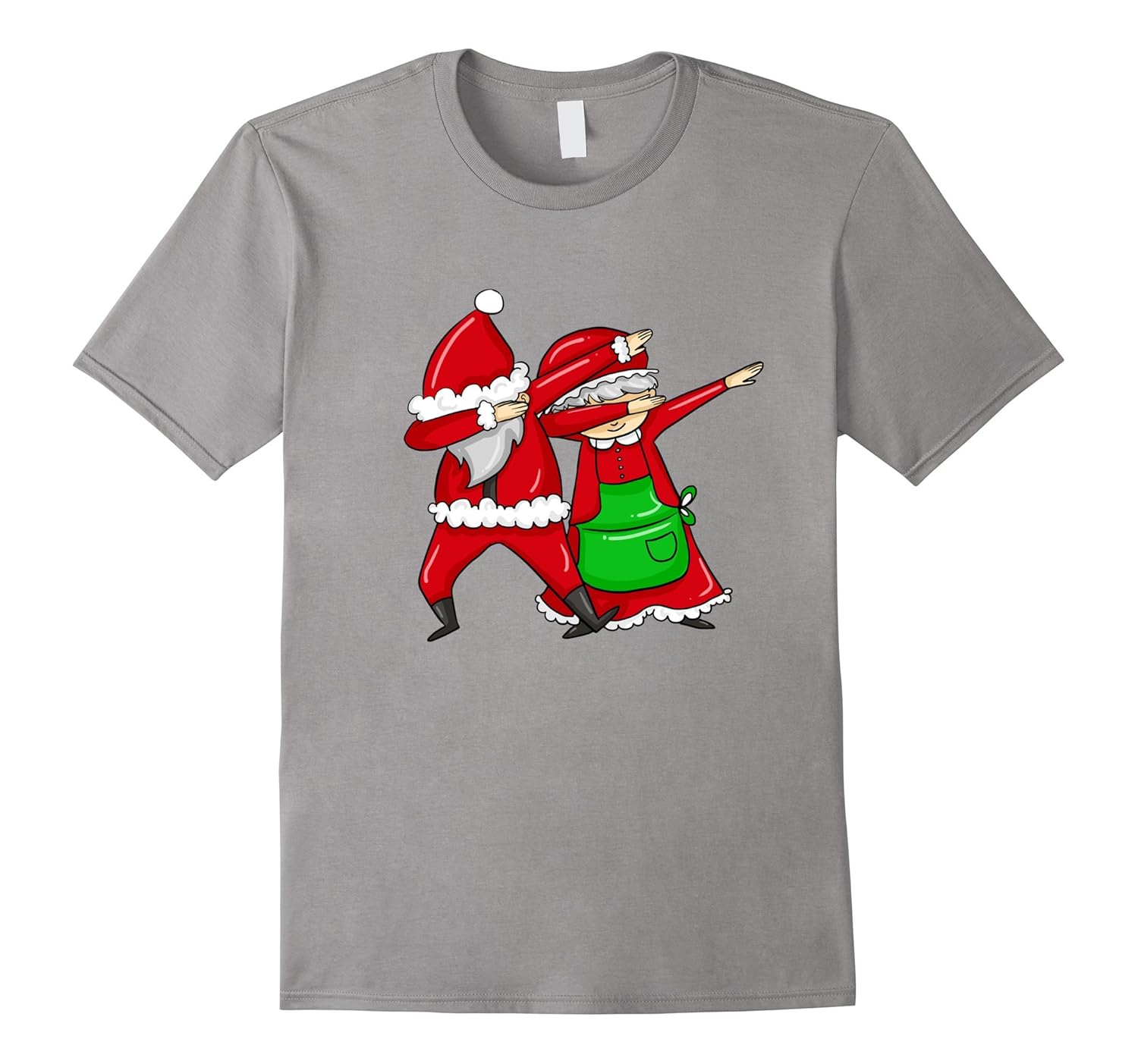 Mr. and Mrs. Santa Clause Do the Dab Dabbing T-shirt-ANZ