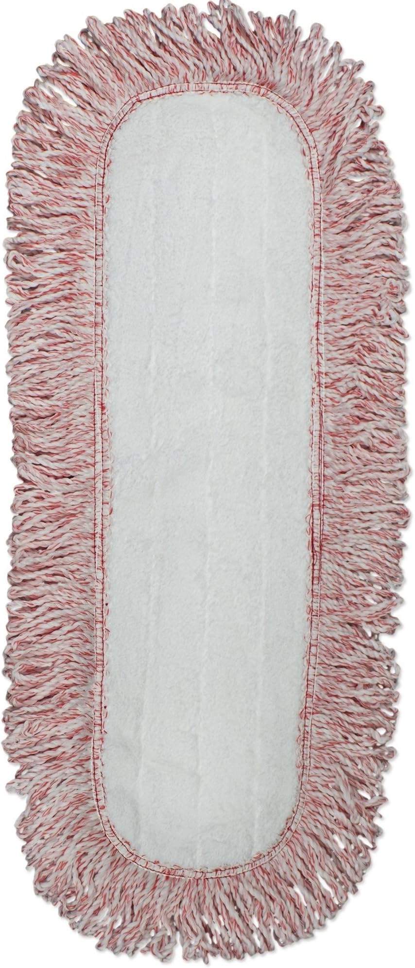 CleanAide Coral Weave Microfiber Mop Pad with Rope Border 24 Inches Red