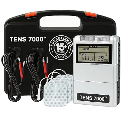 TENS 7000 Digital TENS Unit with Accessories - Muscle Stimulator Machine for Back Pain Relief, Sciatica, Neck, Nerve, Shoulder, Hip, Elbow, Muscle Pain Relief
