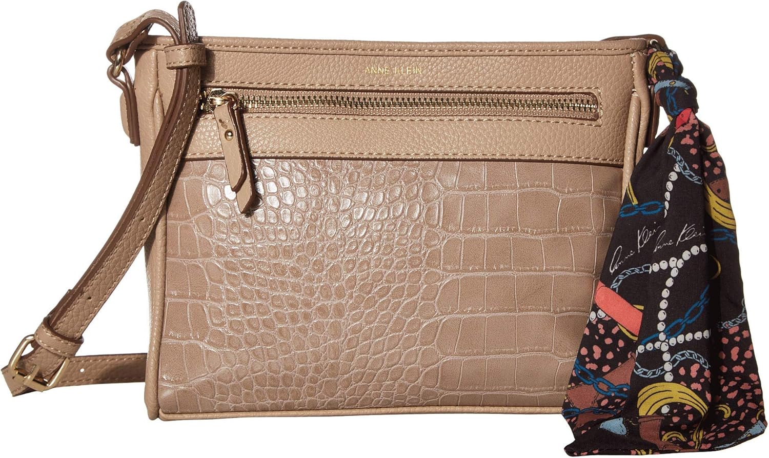 Anne Klein Pocket Crossbody Truffle One Size Handbags