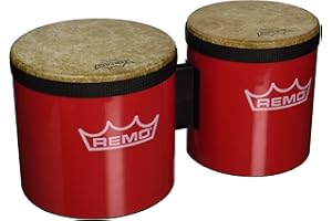 Remo BG-5300-52 Festival Bongo Drum - Red, 6"-7"