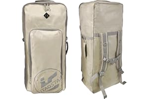 iTAOSTAR 120L Paddle Board Backpack with front pocket, paddleboard bag with 1680D cloth, SUP bag with top and side handles, adjust strap for convenient travel transfer, paddle board accessories