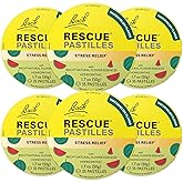 Bach RESCUE PASTILLES, Watermelon Flavor, Stress Relief Lozenges, Homeopathic, Flower Essences, 6 Pack