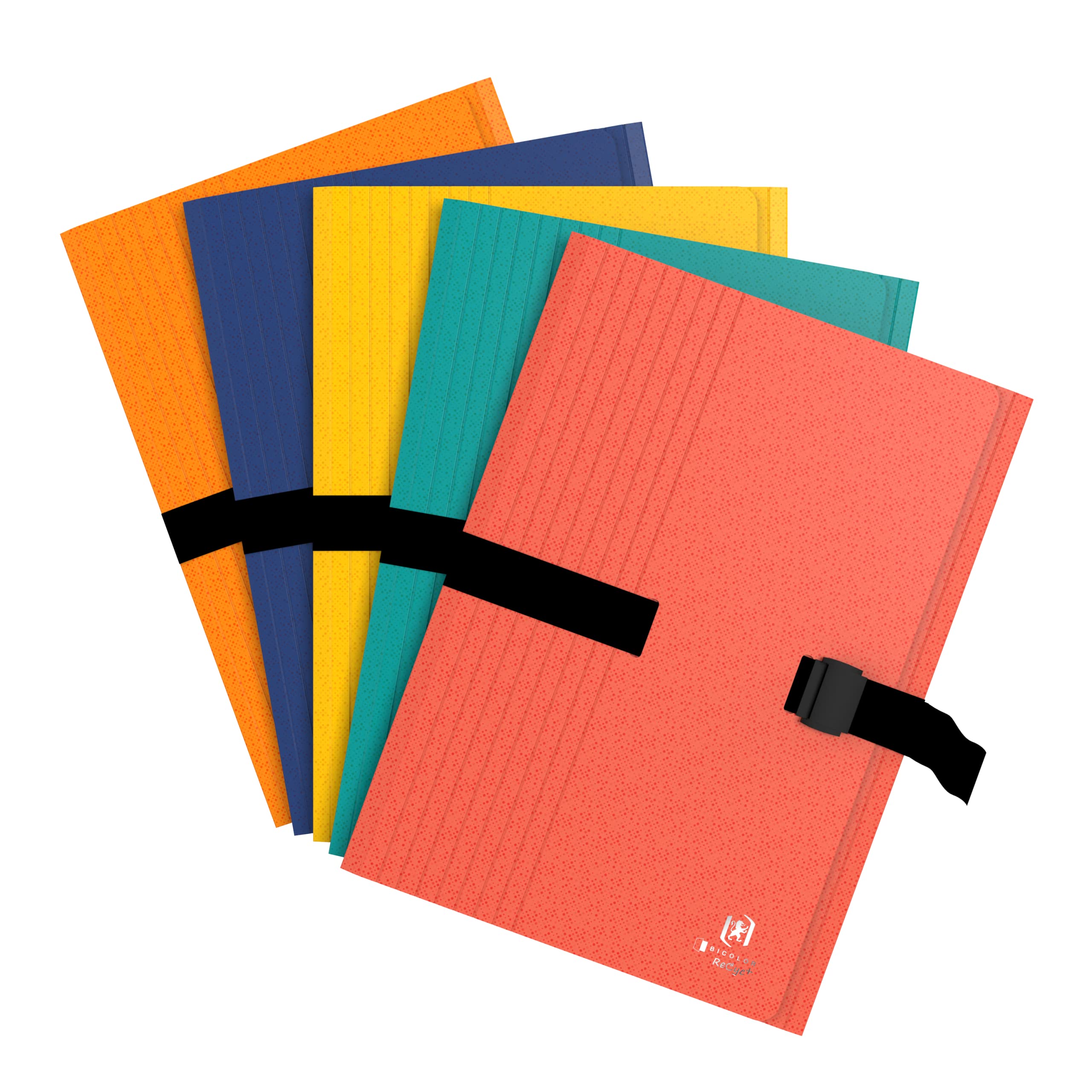 Elba A4 Card Folder Assorted Colours (21 x 29.7 cm) - 10 Pack