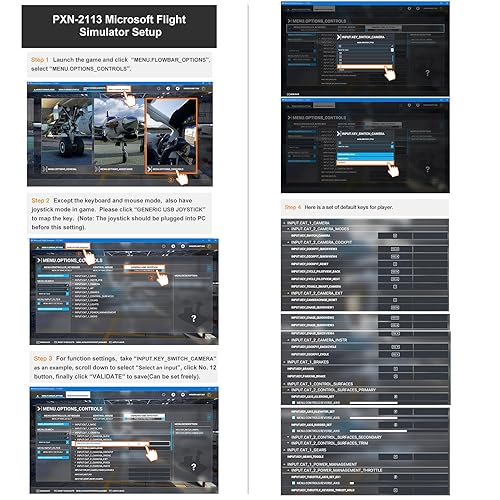 PC Joystick, USB Gaming Flight Simulator Game Controller with Vibration Function and Throttle Control, PXN 2113 Wired Gamepad Flight Sim Stick for PC/Computer(Windows Only, Not for Apple Devices/PS4/PS5/Xbox One/Switch) in Dubai - PC Joystick, USB Gaming Flight Simulator Game Controller with Vibration Function and Throttle Control, PXN 2113 Wired Gamepad Flight Sim Stick for PC/Computer(Windows Only, Not for Apple Devices/PS4/PS5/Xbox One/Switch) in Dubai -