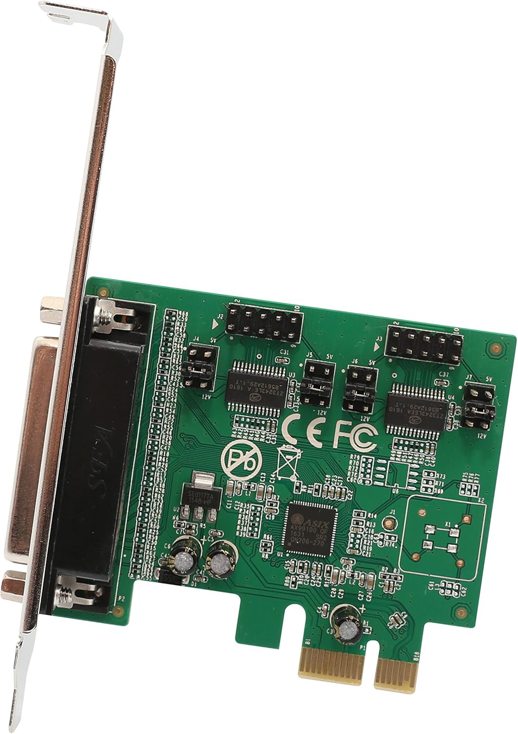 IO Crest 2 Port Parallel 1 Por Serial PCIe x1 Card, PCI Express to DB25