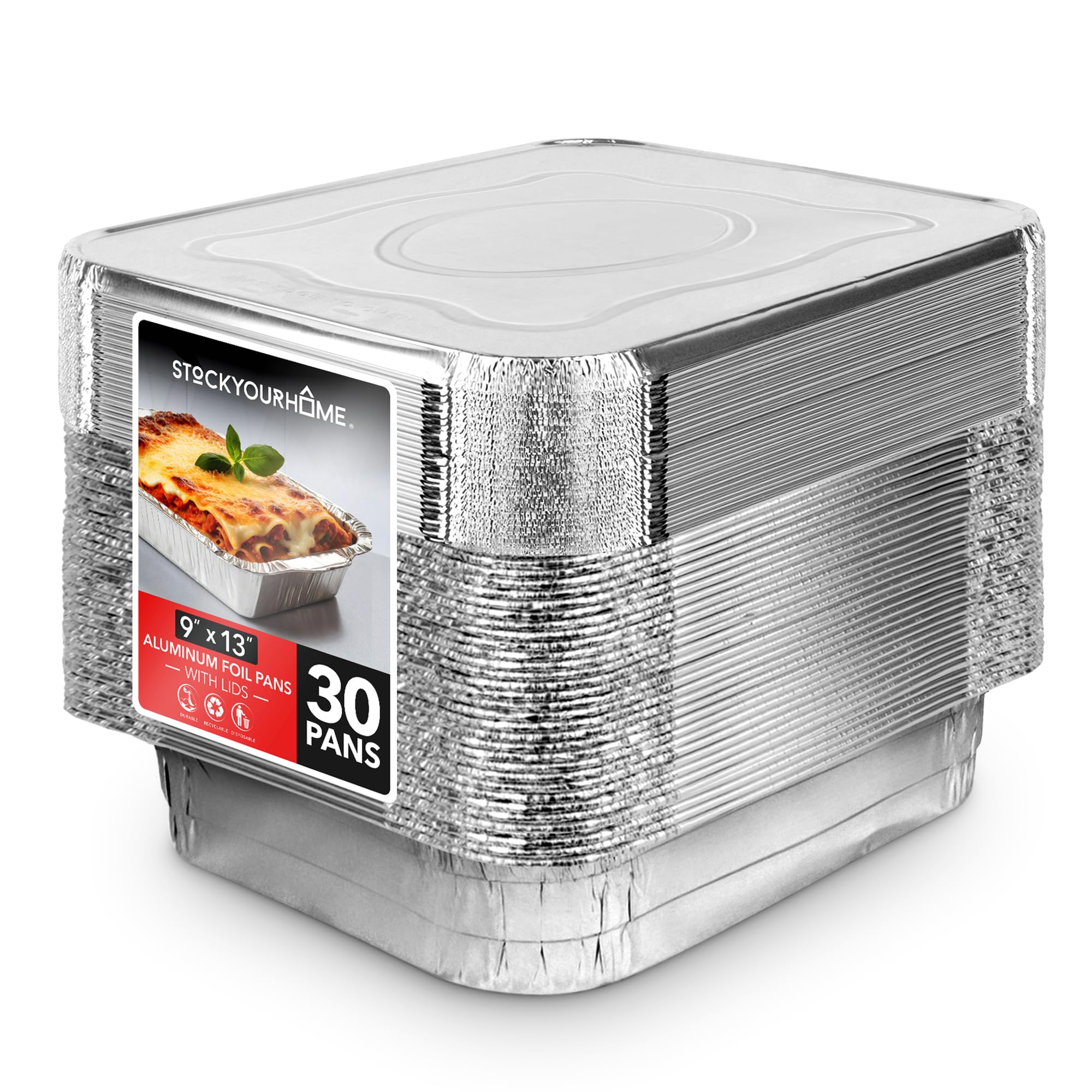 Stock Your Home (Set of 30) 9 x 13 Disposable