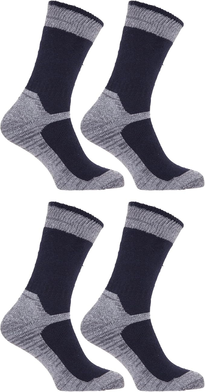 Calcetines gordos/gruesos térmicos para trabajar con puntera reforzada para caballero/hombre (paquete de 4 pares de calcetines): Amazon.es: Ropa y accesorios