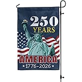 GADINO American 250 Garden Flag 12 x 18 Inch, USA 250th Anniversary Patriotic Garden Flag with Statue of Liberty, 1776–2026 America, Double-Sided