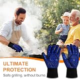 Flintronic Grill Gloves Heat Resistant Fire Resistant 1472F/800C Blue view 4