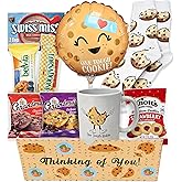 Get well Soon, One Tough Cookie Gift Basket, Care package Snack Box w/Cookie, Balloon, Mugs & Socks Feel better son for Adults teenagers or kids, Original unique gift box